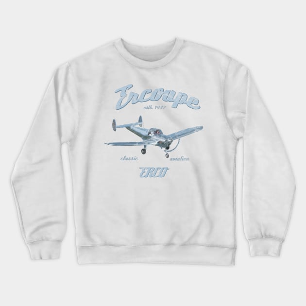 Ercoupe Classic Aviation Crewneck Sweatshirt by DesignedForFlight